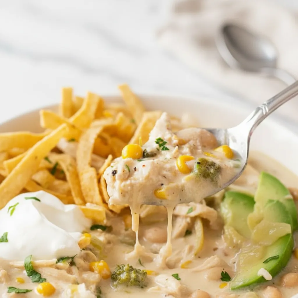 Delicious Creamy White Chicken Chili