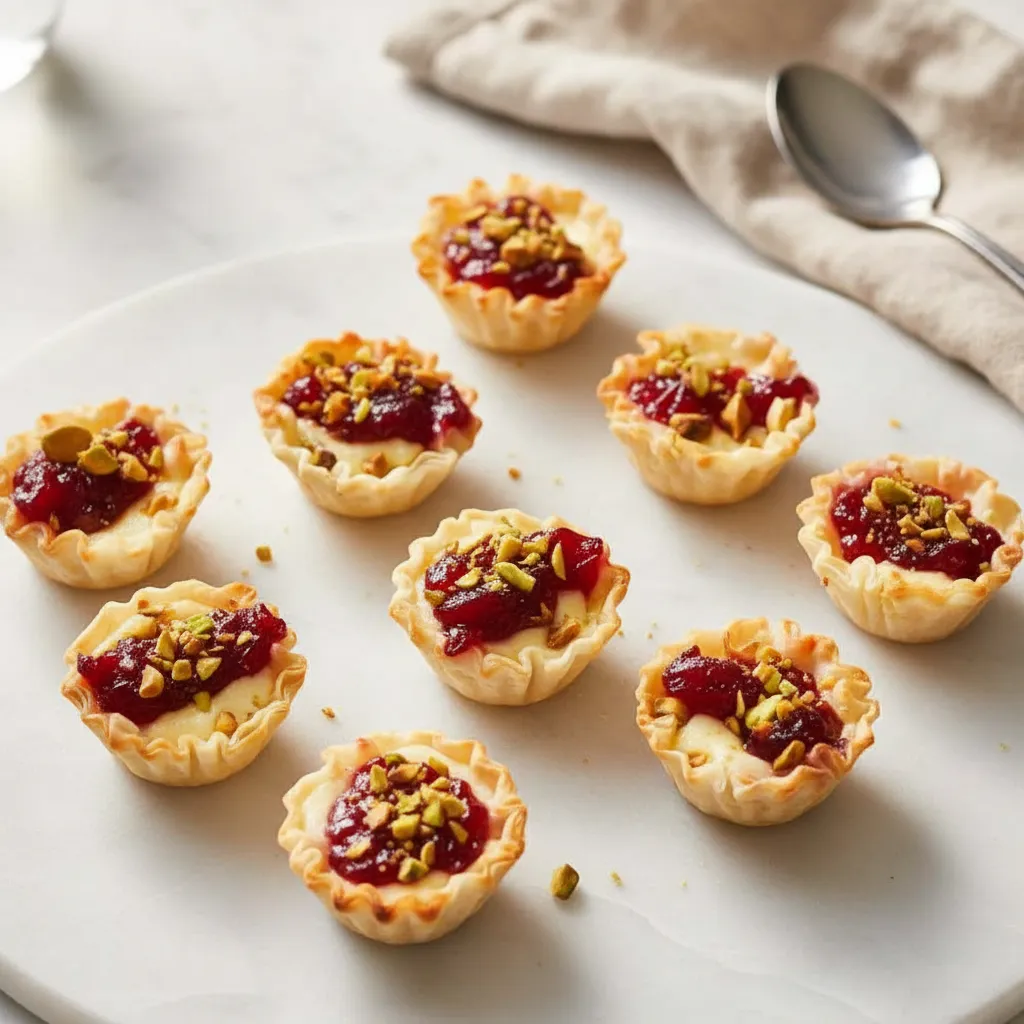 Delicious Holiday Party Appetizers Cranberry Brie Bites