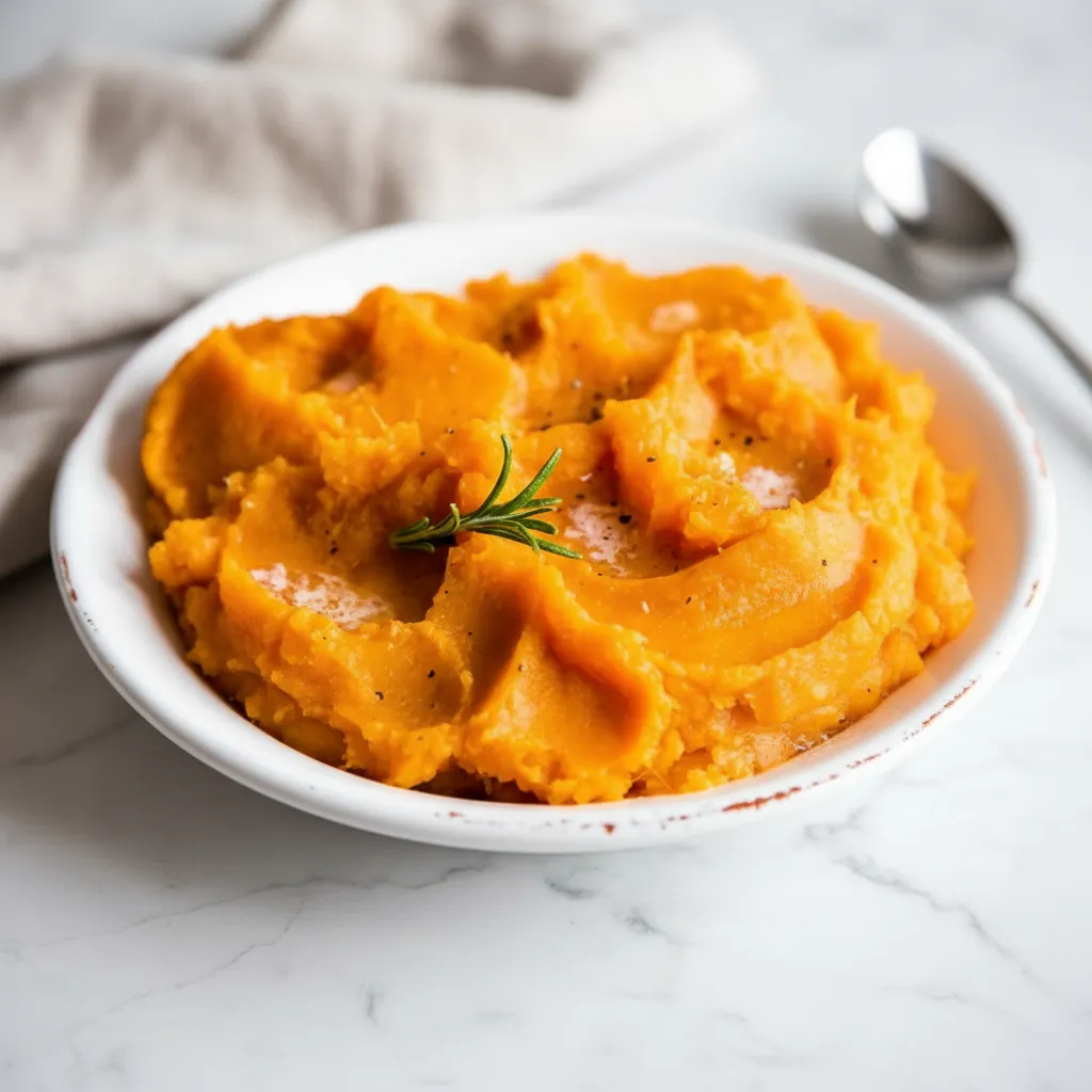 Delicious Honey Butter Mashed Sweet Potatoes