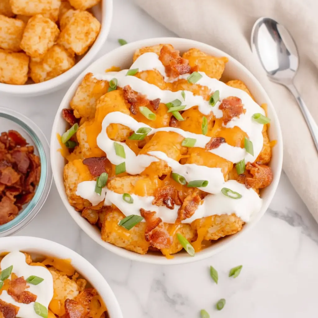 Delicious Loaded Tater Tot Christmas Appetizers Easy