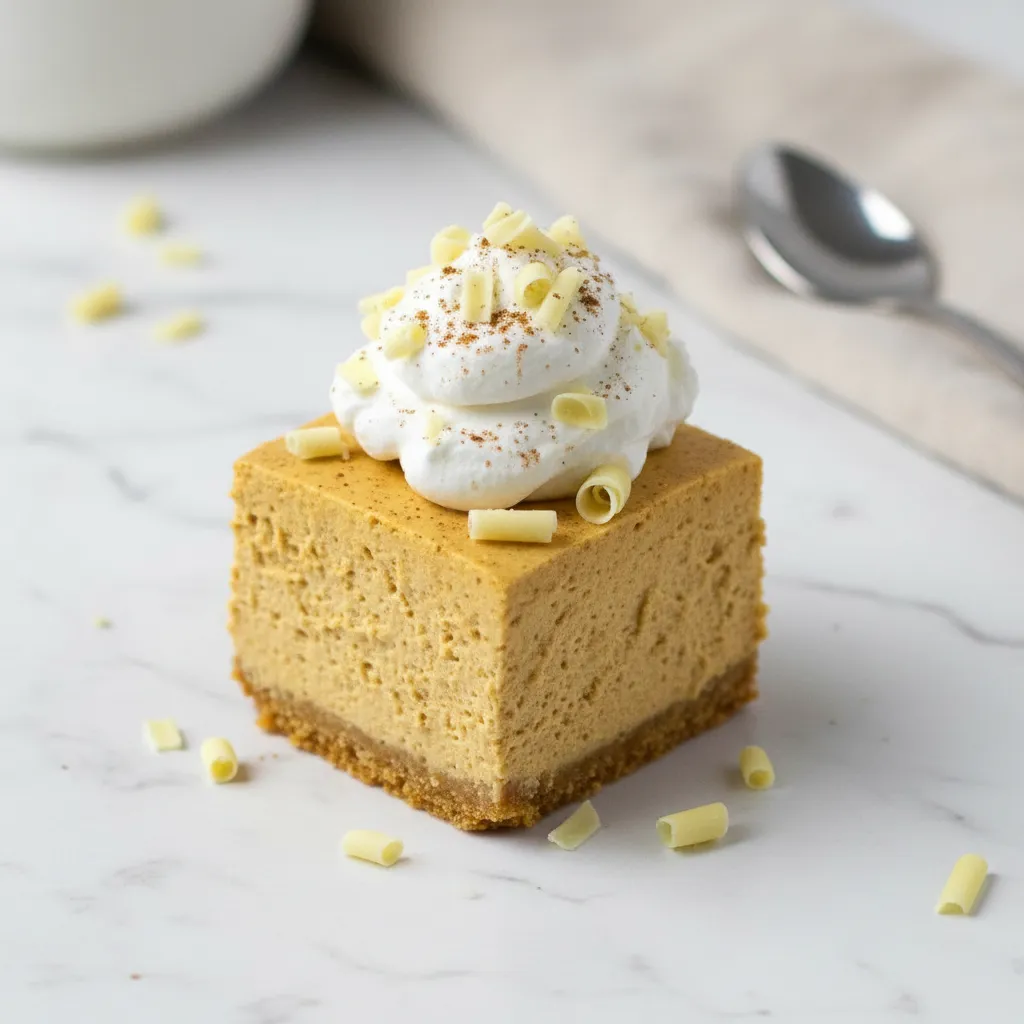 Delicious No Bake Pumpkin Cheesecake Bars with Gingersnap