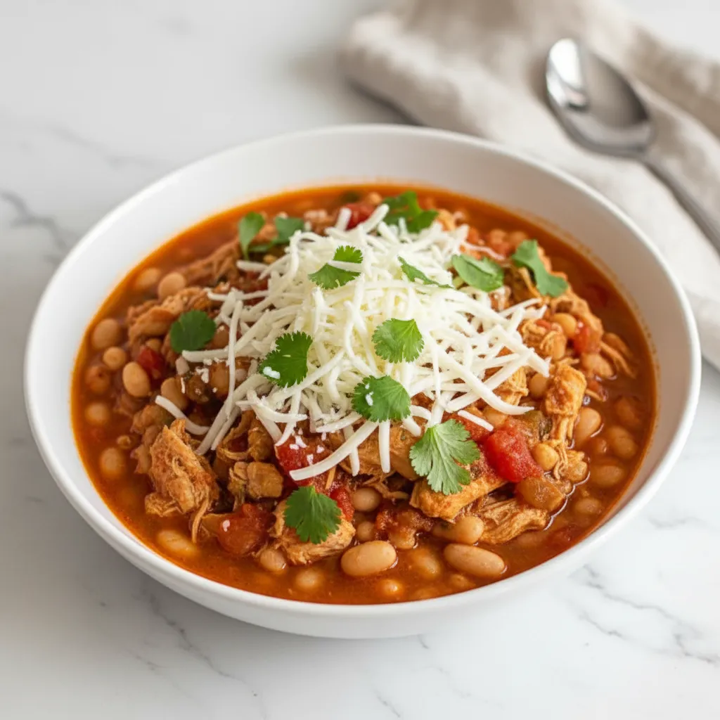 Delicious Smoky White Chicken Chili with Chipotle