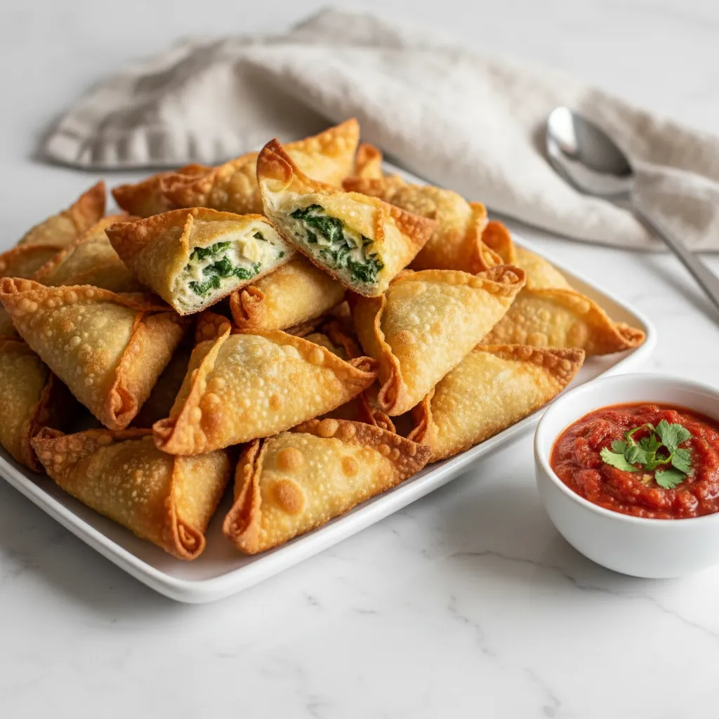 Delicious Spinach Artichoke Wonton Thanksgiving Appetizer Recipes