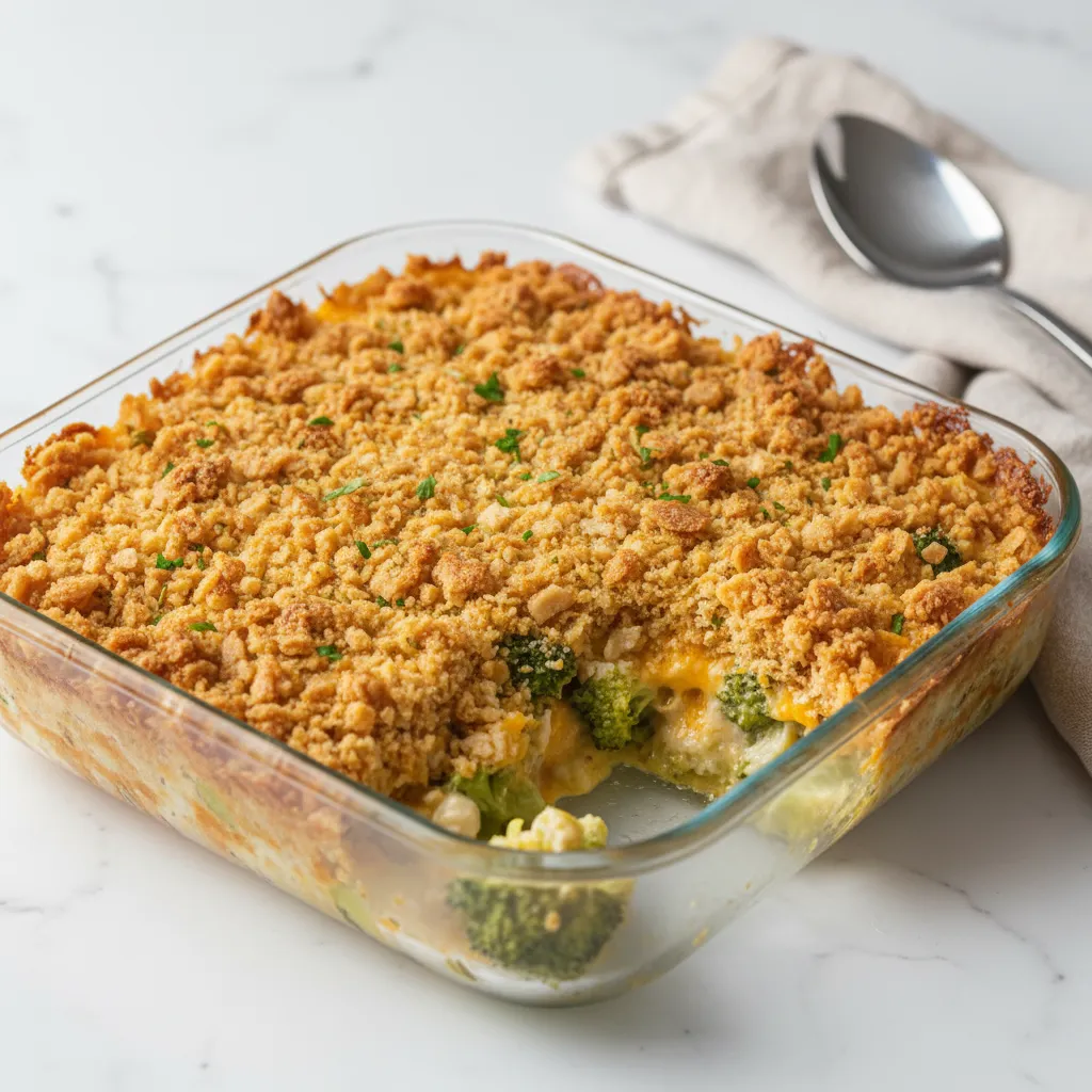Easy Broccoli And Cheese Casserole With Ritz