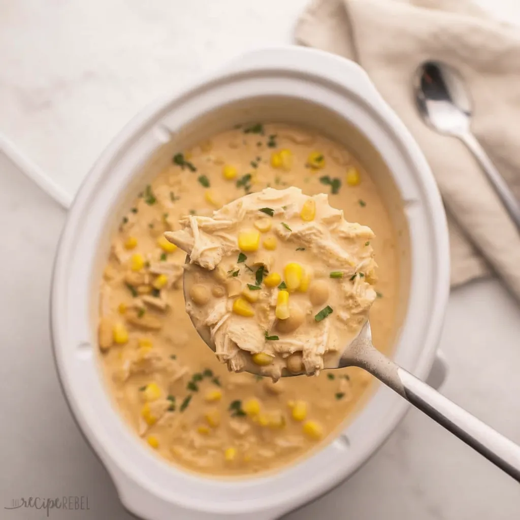 Easy Crock Pot White Chicken Chili