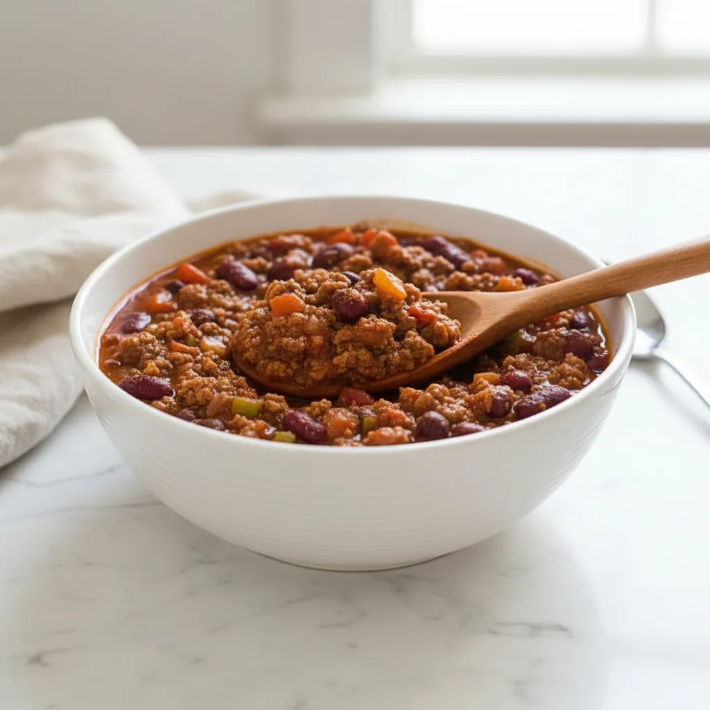 Easy Crockpot Chili Recipe with Ground Beef
