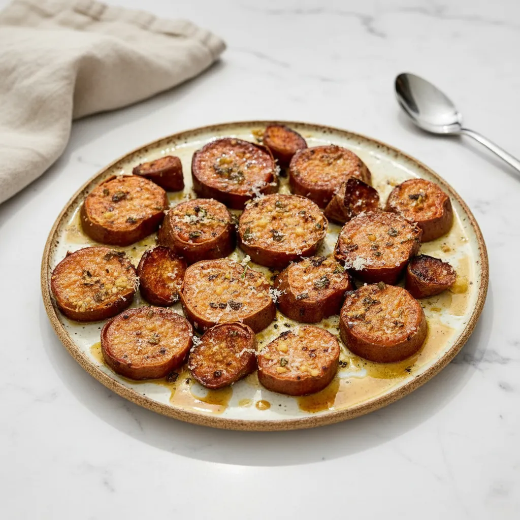 Easy Garlic Parmesan Green Bean Side Dish For Christmas Party 2 Easy Garlic Parmesan Sweet Potato Recipes