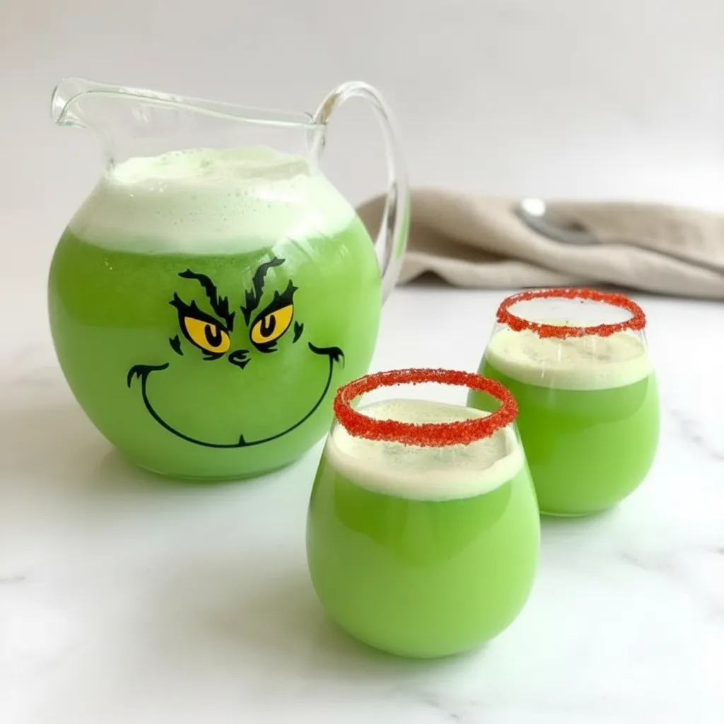 Easy Grinch Punch Recipe for Christmas Parties