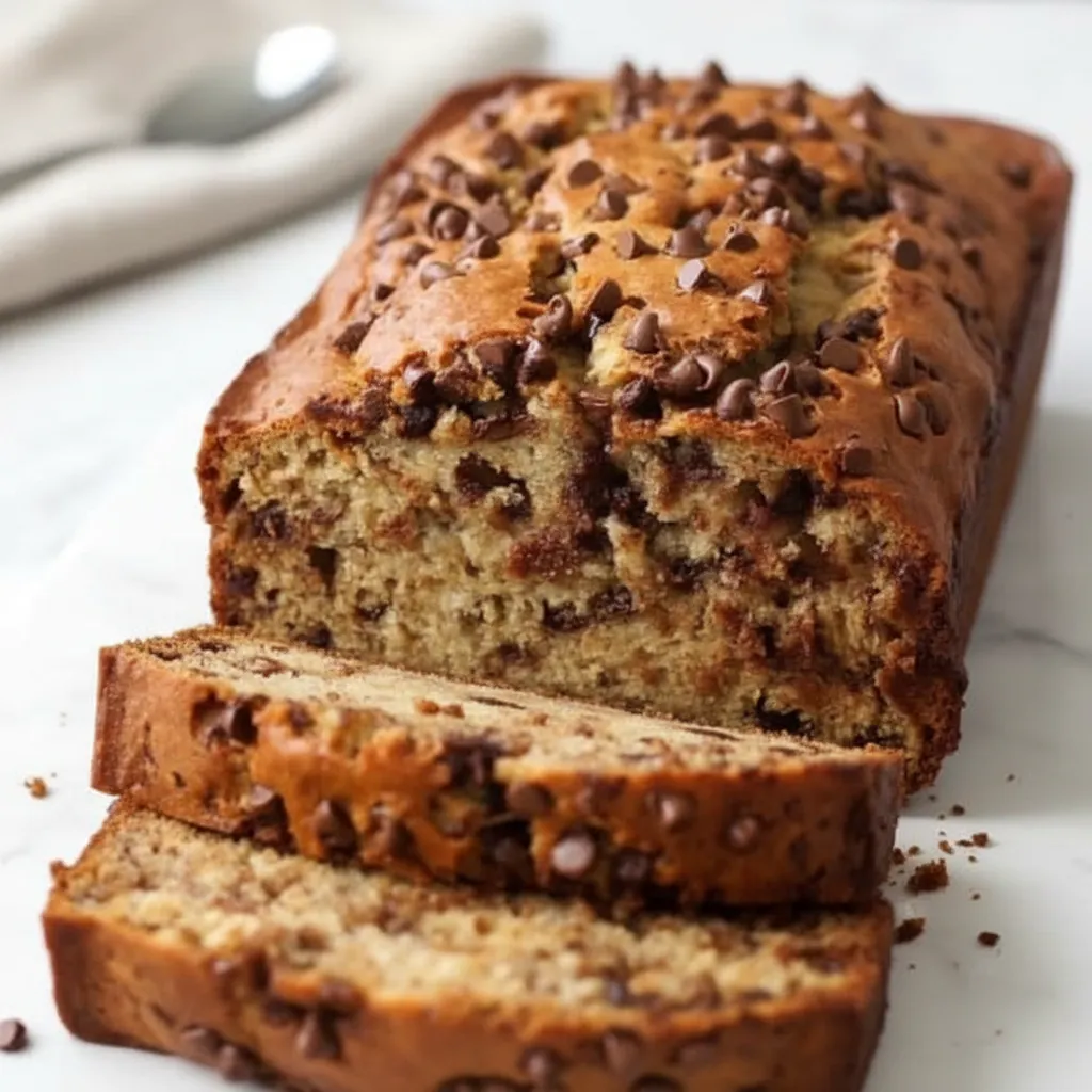Easy One Bowl Banana Bread Loaf