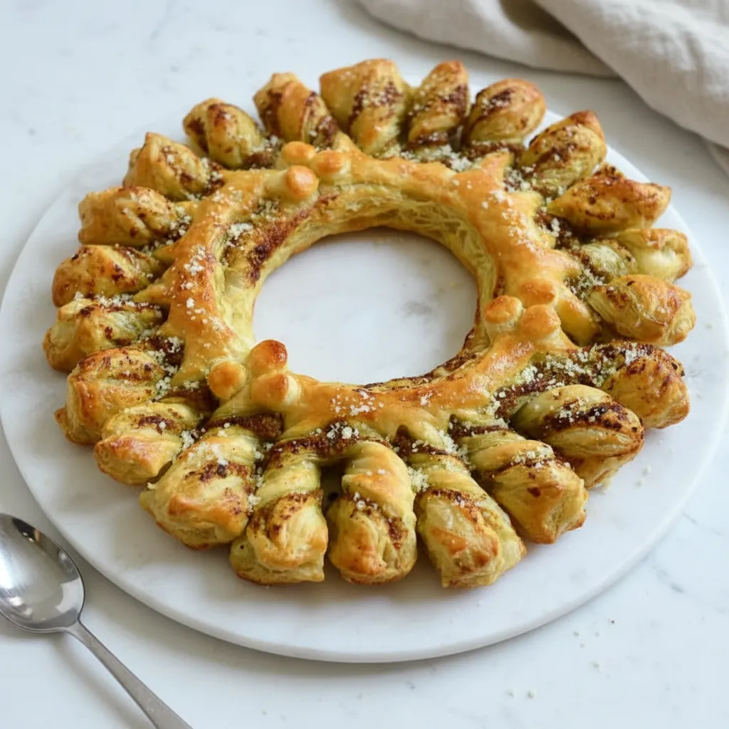Easy Pesto Puff Pastry Christmas Appetizers