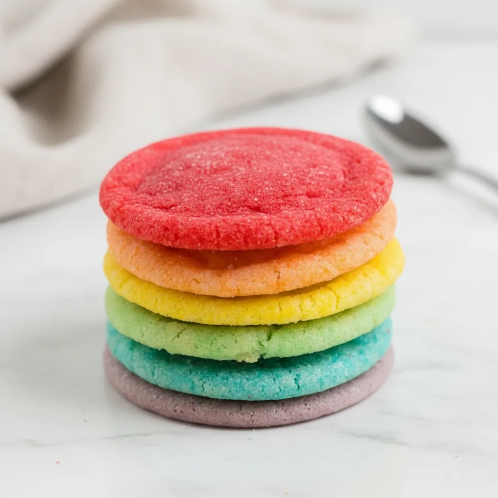 Easy Rainbow Jello Cookies Recipe