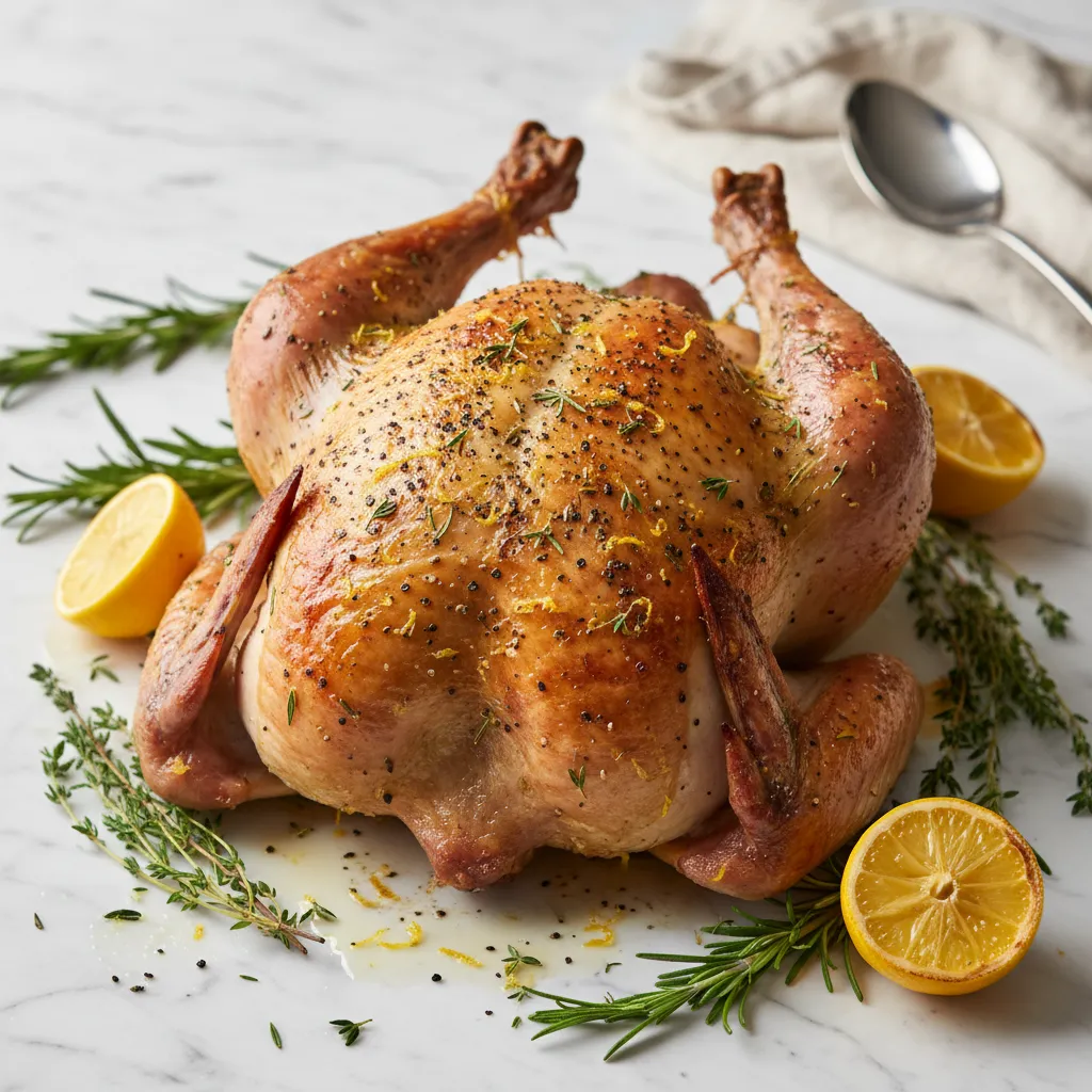 Easy Spatchcock Turkey Oven with Lemon Pepper Herbs