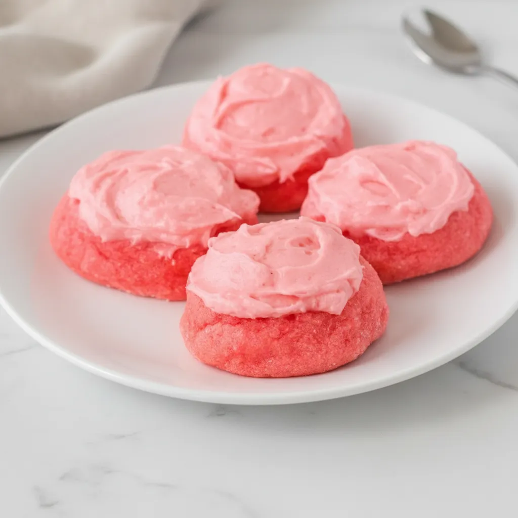 Easy Strawberry Jello Cookies for Spring