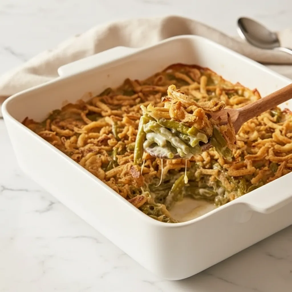 Easy The Best Green Bean Casserole with Crispy Onions