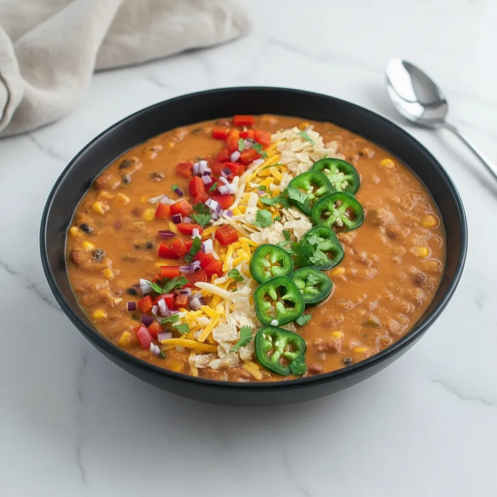 Easy Vegan Taco Soup with Lentils