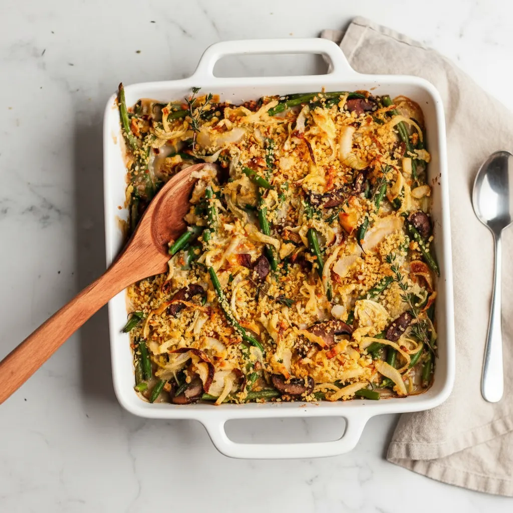 Healthy Best Green Bean Casserole Lightened Up