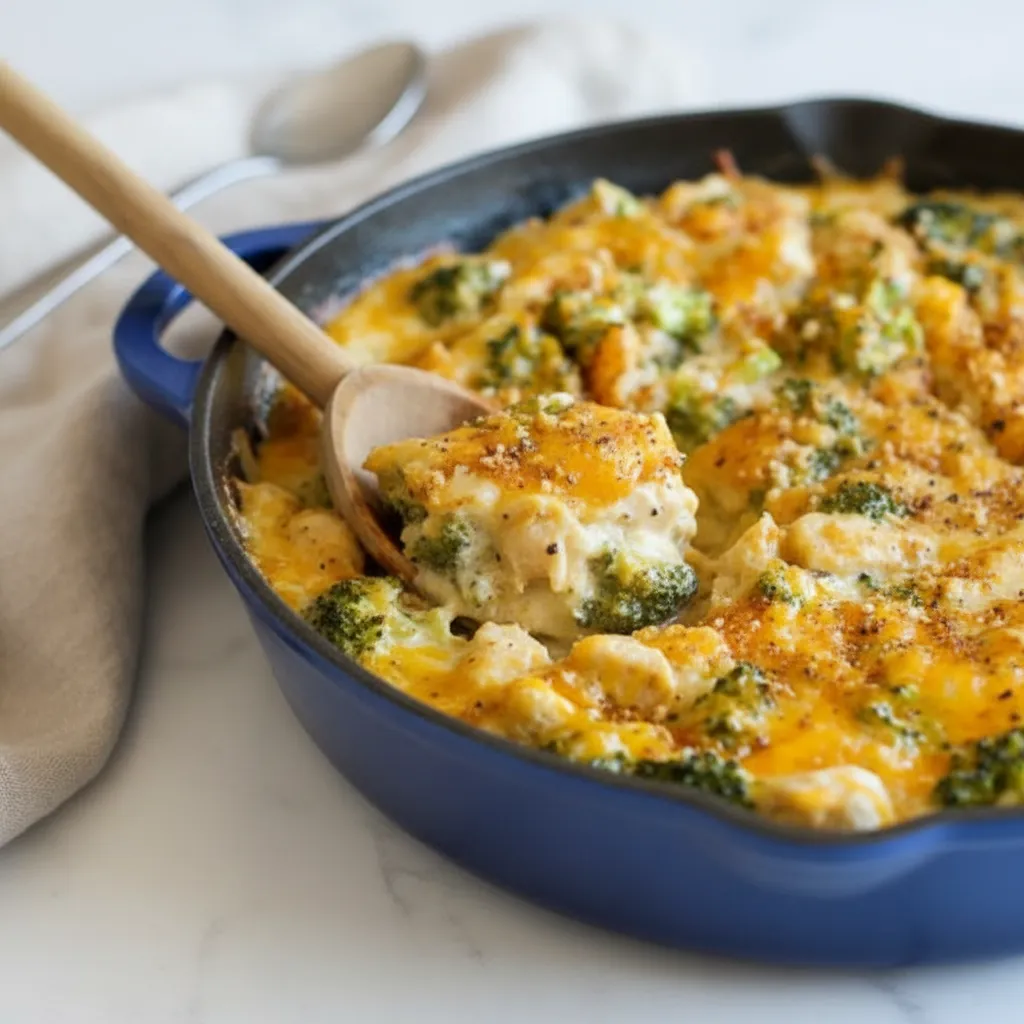 Healthy Broccoli Cheese Casserole with Quinoa