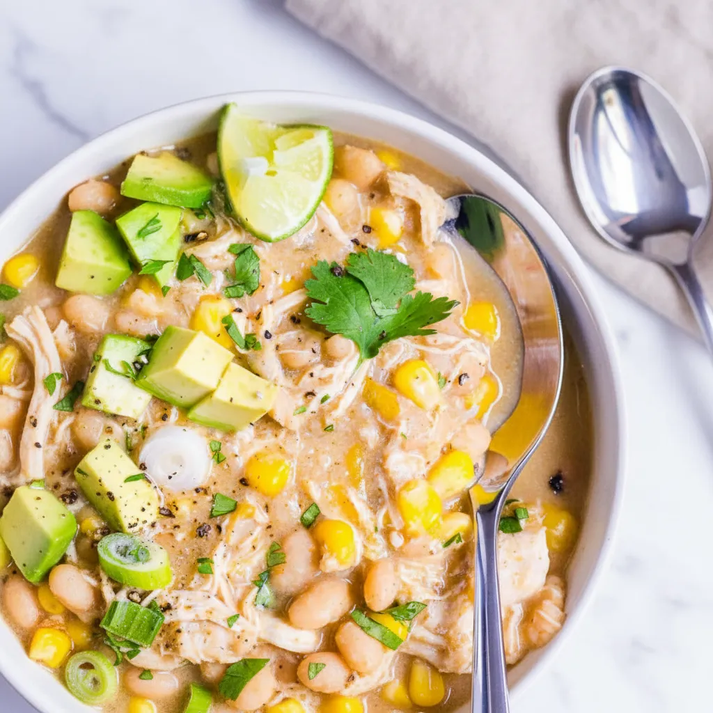 Healthy White Chicken Chili in Instant Pot