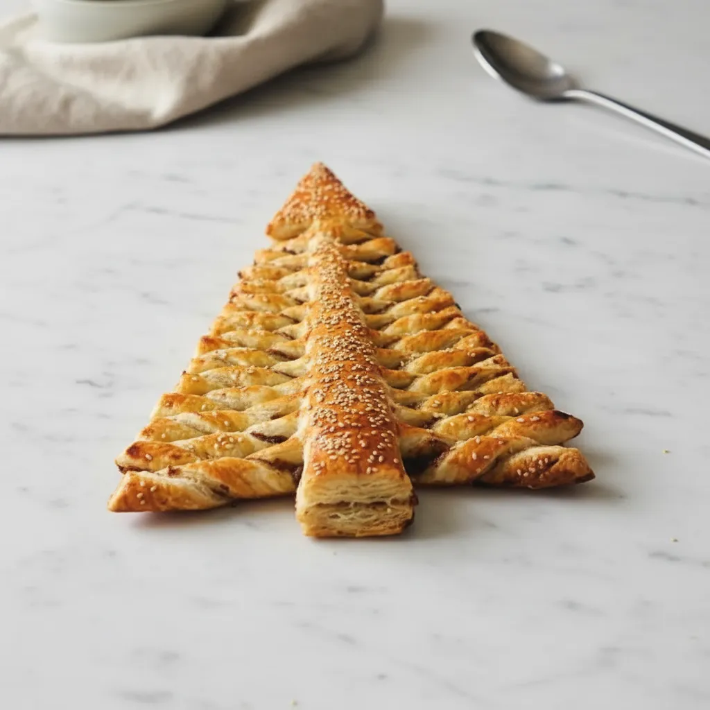 Quick Christmas Party Appetizers Pesto Puff Pastry Tree