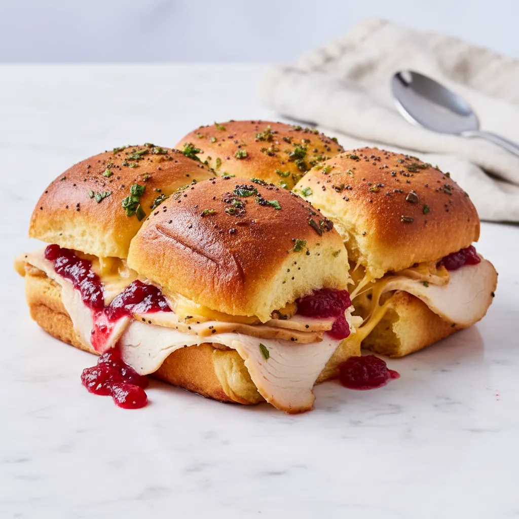 Quick Thanksgiving Recipes Appetizers Cranberry Turkey Sliders