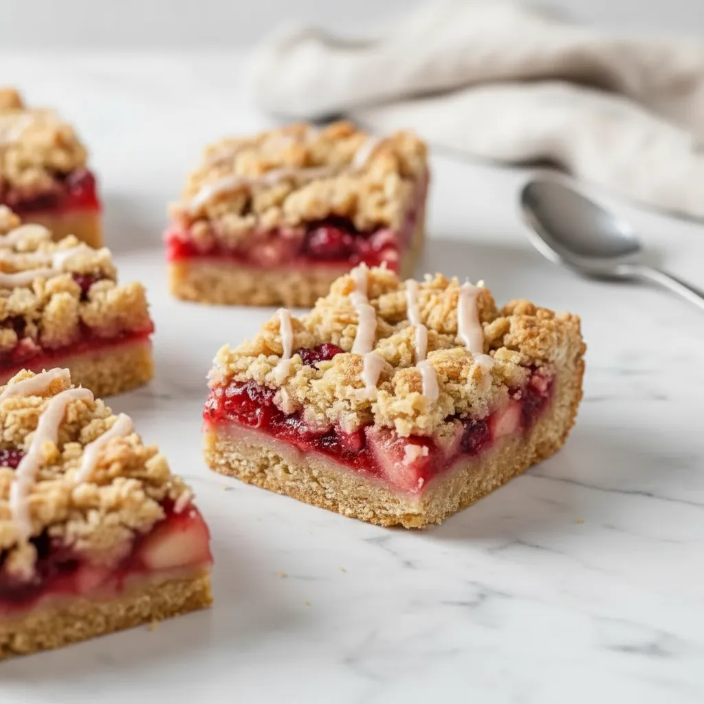Simple Cranberry Apple Bars Thanksgiving Desserts Easy