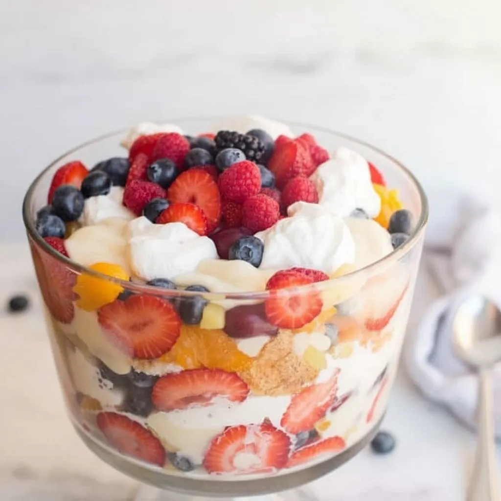 Amazing Beautiful Desserts Fruit Trifles with Cream