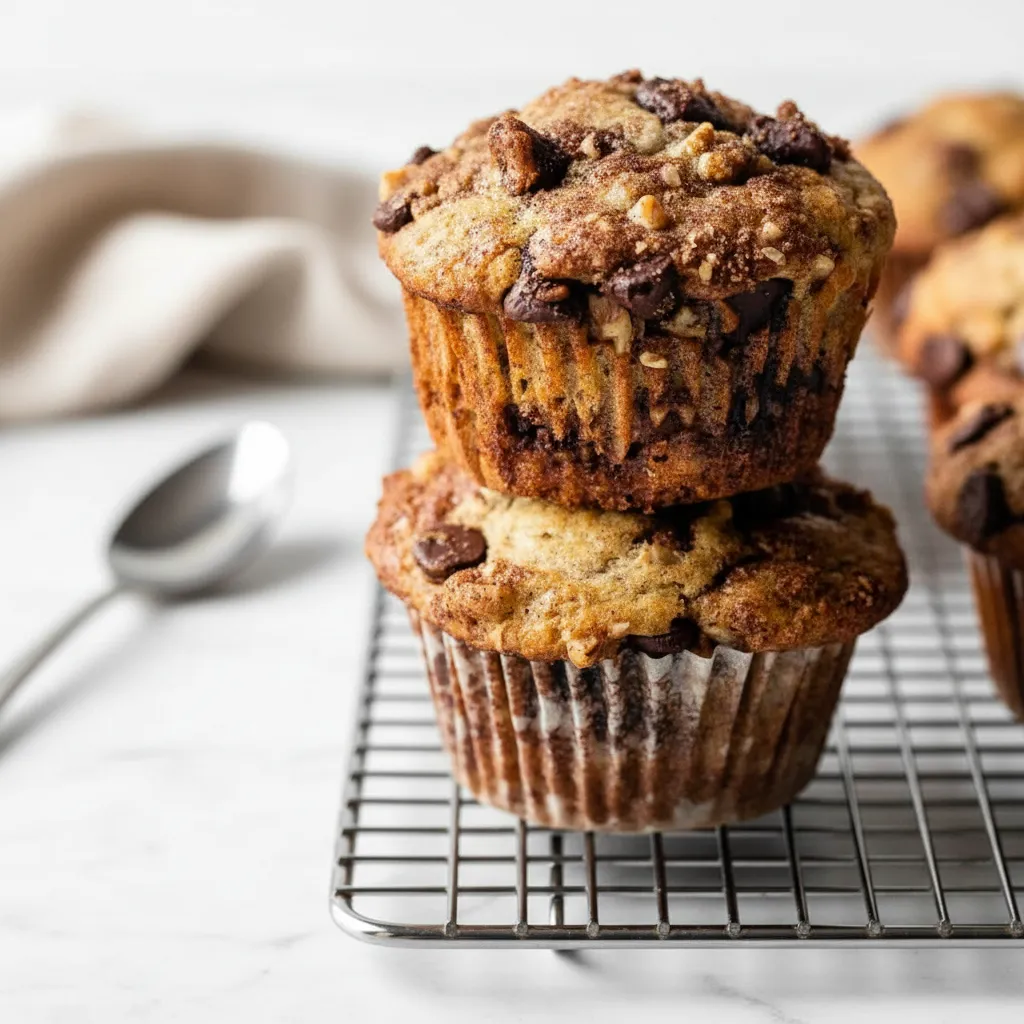 Delicious Banana Bread Muffins with Chocolate Chips