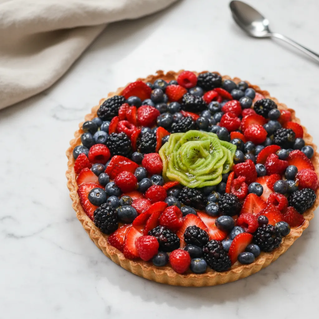 Delicious Beautiful Desserts Fruit Tart with Berries