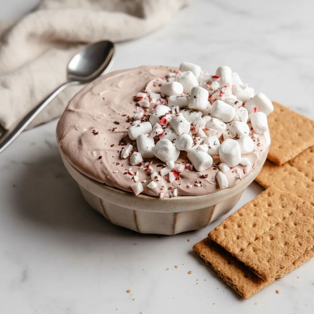 Delicious Hot Cocoa Dip Recipe with Peppermint