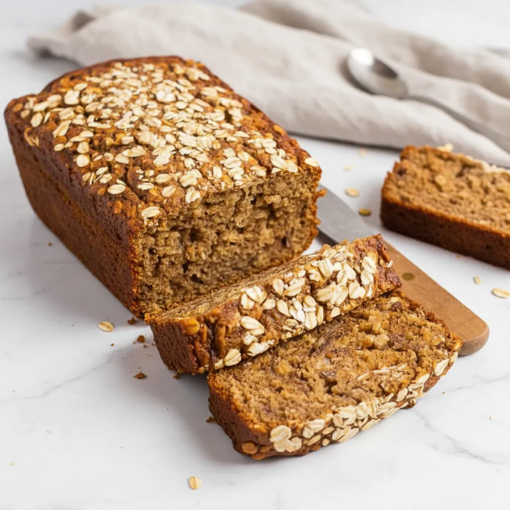 Easy Banana Bread Recipe Healthy with Oats