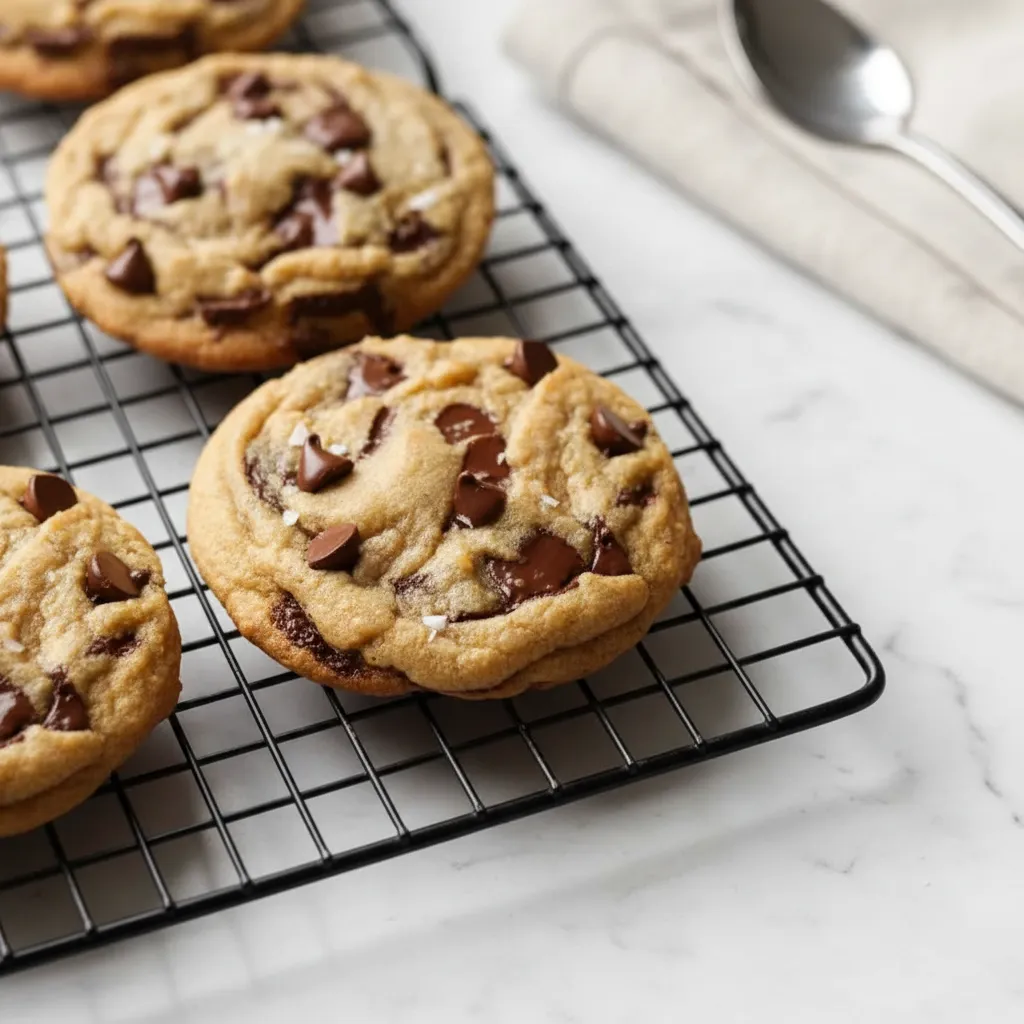 Easy Brown Butter Chocolate Chip Cookies with Brown Sugar