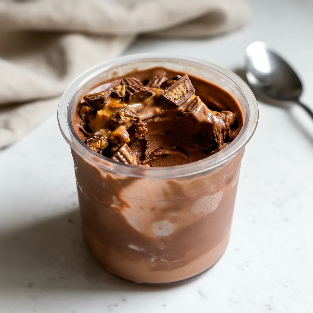 Easy Chocolate Peanut Butter Ninja Creami Protein Ice Cream Recipe
