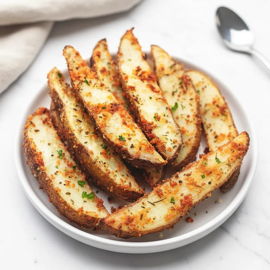 Easy Garlic Parmesan Potato Wedges Easy Food Recipes
