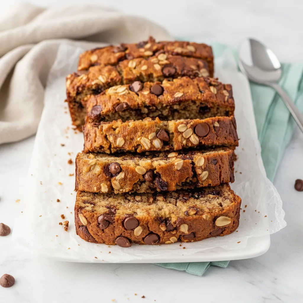 Easy Healthy Banana Bread with Oats and Honey