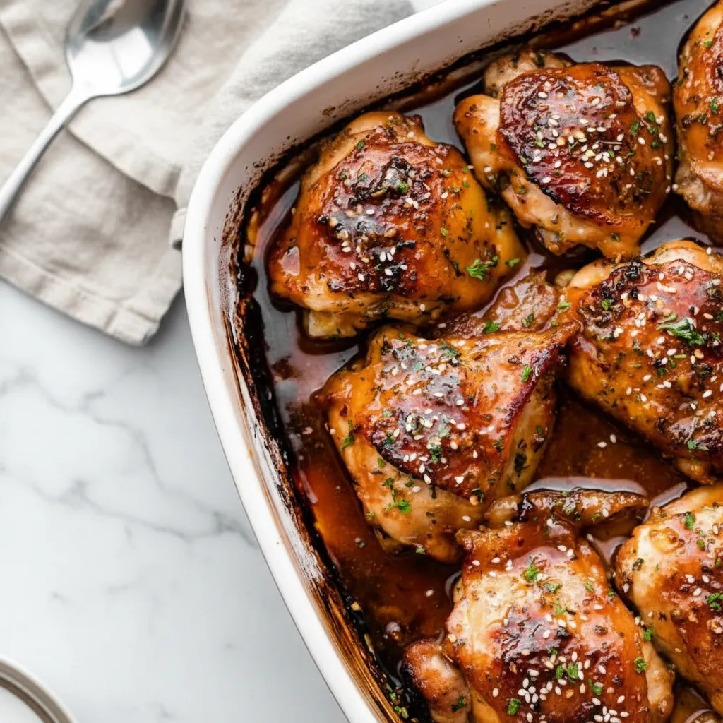 Easy Honey Garlic Baked Chicken Thigh Recipes