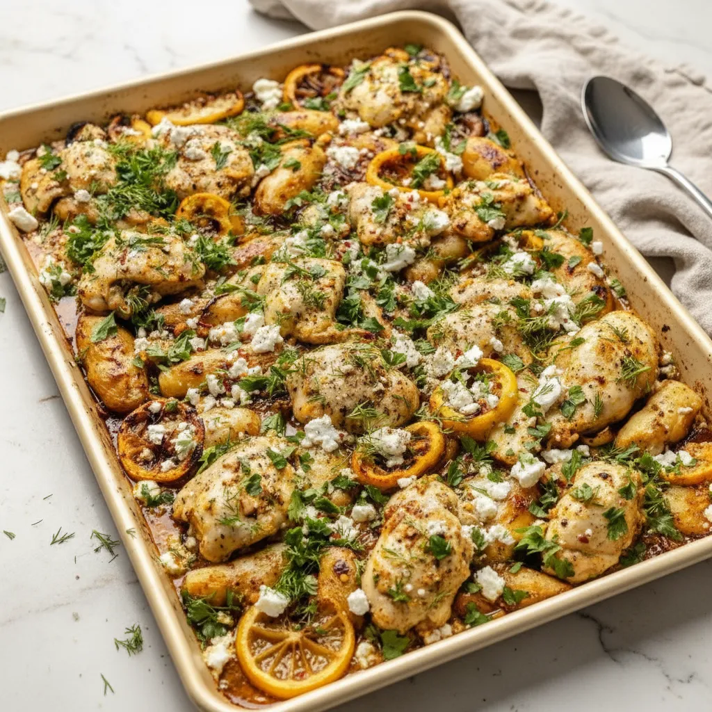 Easy Sheet Pan Lemon Herb Healthy Dinner Recipes