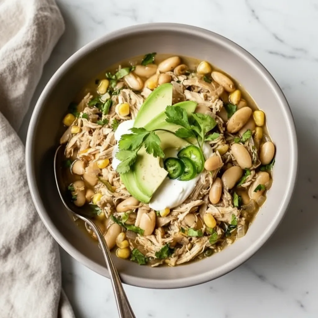 Healthy White Bean Chicken Chili with Rotisserie