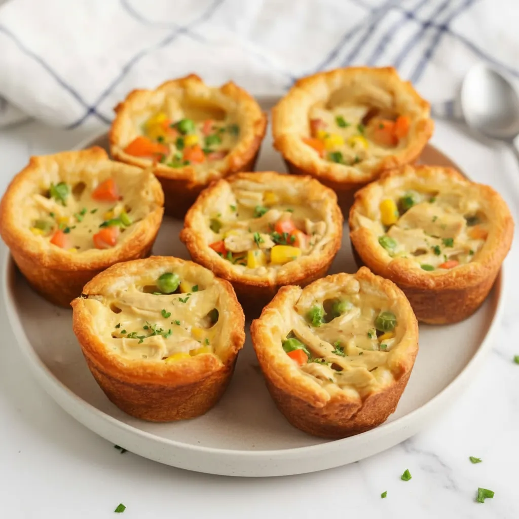 Quick Mini Chicken Pot Pie Bites