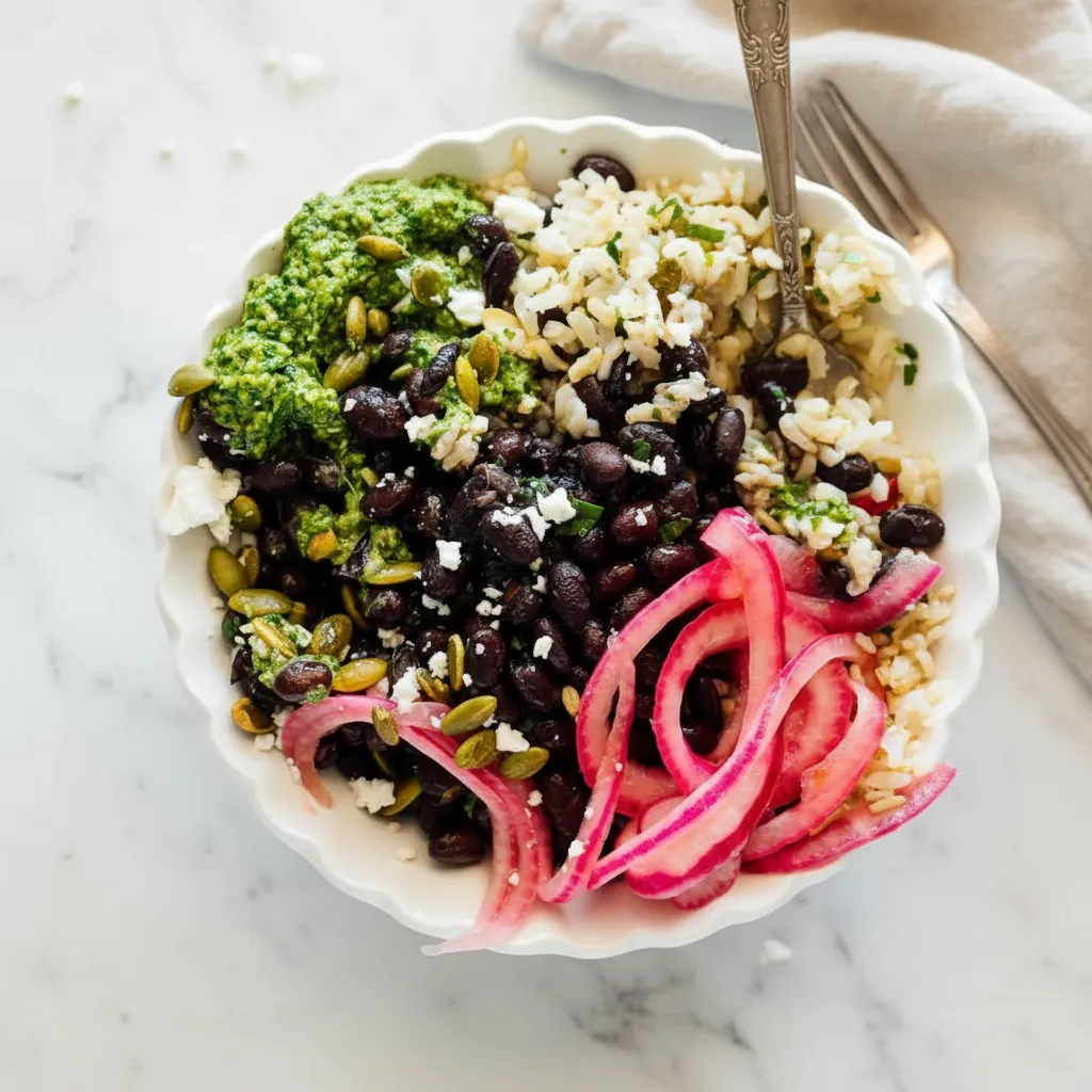 Quick Spicy Black Bean Bowl Healthy Dinner Recipes