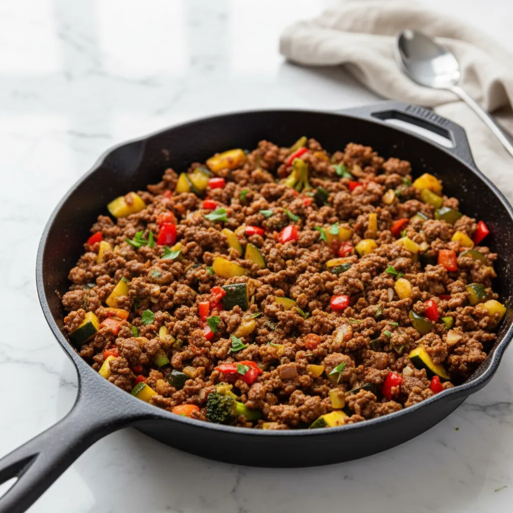 Quick Spicy Skillet Recipes With Ground Beef And Peppers