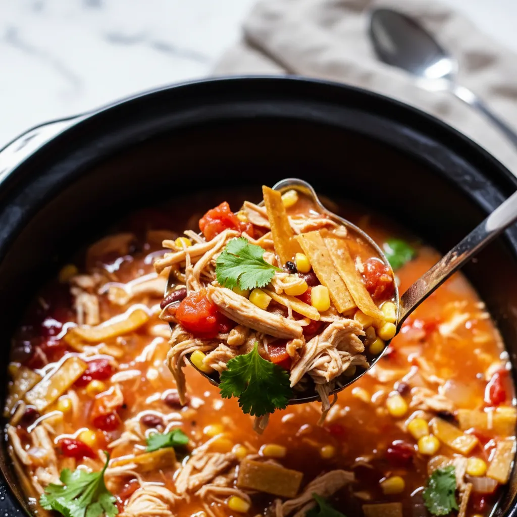 Simple Chicken Taco Soup Crock Pot Recipe