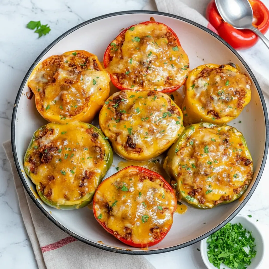Simple Stuffed Bell Pepper Healthy Dinner Recipes