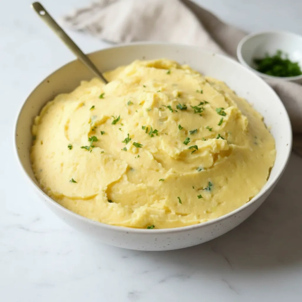 Amazing Cheesy Garlic Mashed Potatoes