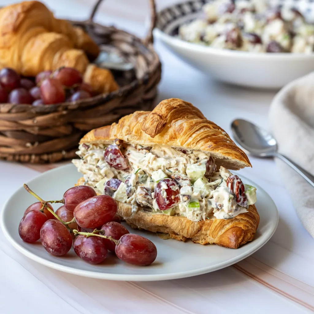 Easy Cranberry Jalapeno Dip Thanksgiving Appetizer Recipes 2 Delicious Chicken Salad Sandwich on Croissant