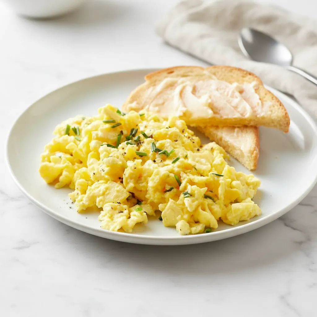 Delicious Creamy Scrambled Eggs Recipe