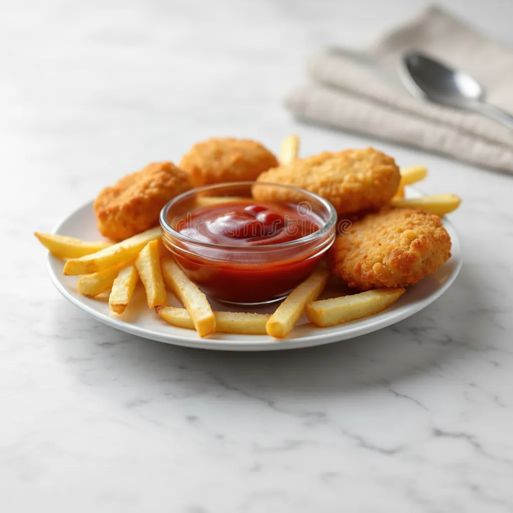 Easy Chicken Nuggets and Fries Dinner