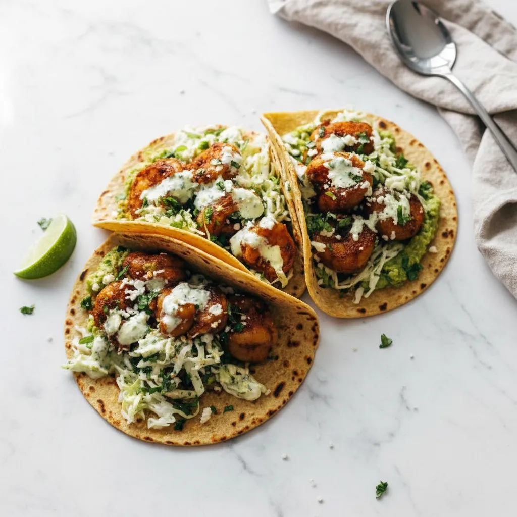 Easy Chicken Tacos with Zesty Lime Slaw