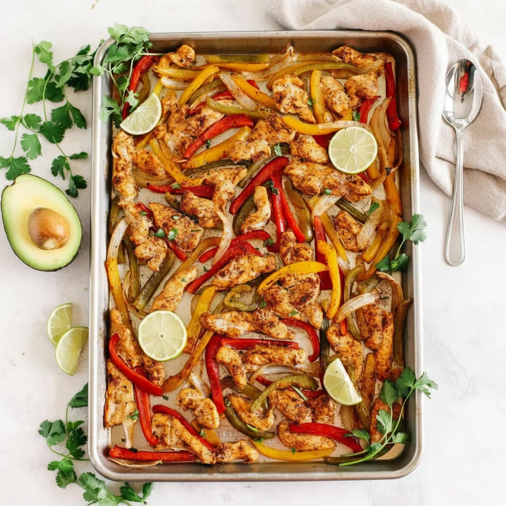 Easy Sheet Pan Chicken Fajita Dinner Recipes Healthy