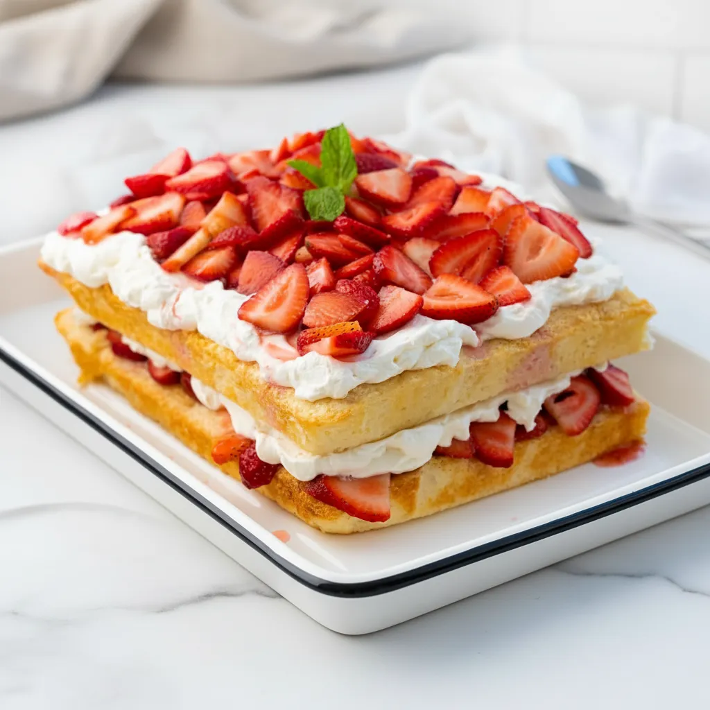 Easy Strawberry Shortcake Cake with Fresh Berries