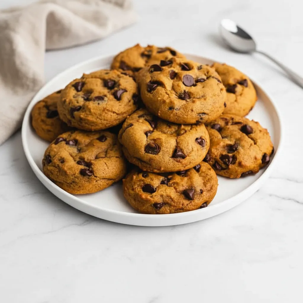 Healthy Pumpkin Chocolate Chip Cookies for Fall